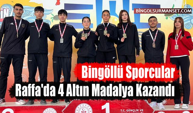 Bingöllü Sporcular Raffa'da 4 Altın Madalya Kazandı