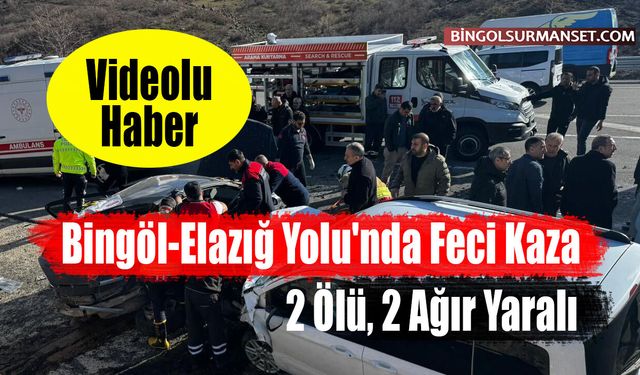 Bingöl-Elazığ Yolu'nda Feci Kaza: 2 Ölü, 2 Ağır Yaralı