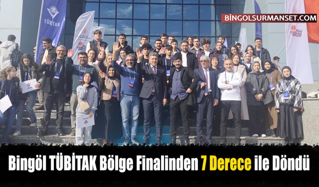 Bingöl TÜBİTAK Bölge Finalinden 7 Derece ile Döndü
