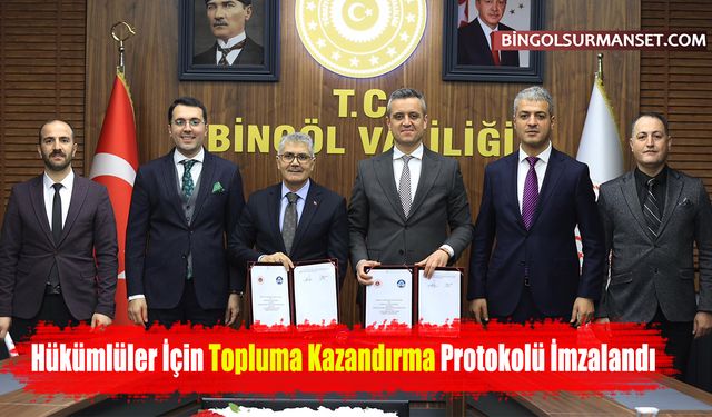 Hükümlüler İçin Topluma Kazandırma Protokolü İmzalandı