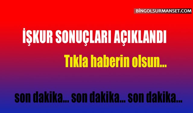 İl Müftülüğü İşkur Sonuçları Açıklandı