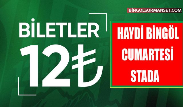 12 Bingölspor'dan Taraftara Çağrı: "Tribünleri Dolduralım, Biletler 12 TL"