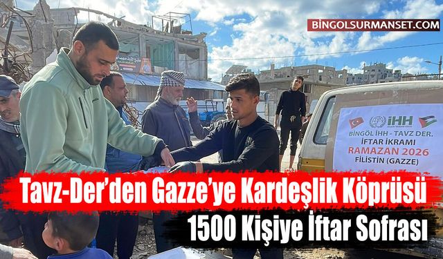 TAVZ-DER'den Gazze'de 1500 Kişilik İftar Sofrası