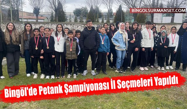 Bingöl'de Petank Şampiyonası İl Seçmeleri Yapıldı