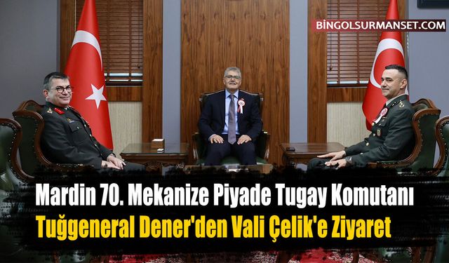 Tuğgeneral Dener'den Vali Çelik'e Ziyaret
