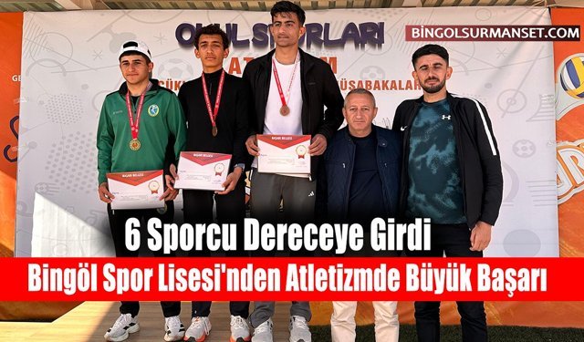Bingöl Spor Lisesi'nden Atletizmde Büyük Başarı