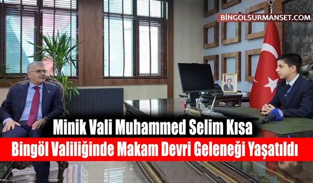 Bingöl Valiliğinde Makam Devri Geleneği Yaşatıldı