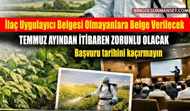 İlaç Uygulayıcı Belgesi Olmayanlara Duyuru Yapıldı