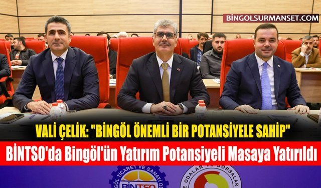 BİNTSO'da Bingöl'ün Yatırım Potansiyeli Masaya Yatırıldı