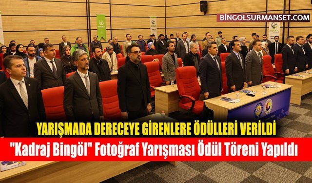 "Kadraj Bingöl" Fotoğraf Yarışması Ödül Töreni Yapıldı