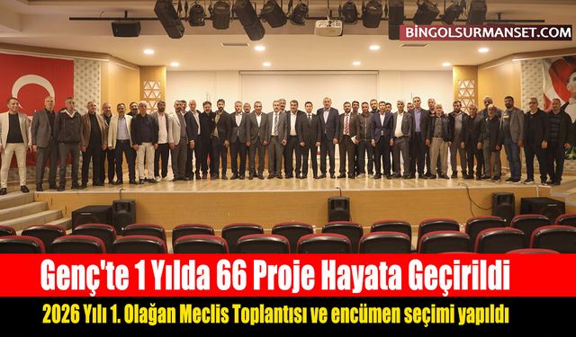 Genç'te 1 Yılda 66 Proje Hayata Geçirildi