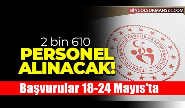 GSB 2 Bin 610 Sözleşmeli Personel Alacak