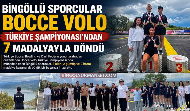 Bingöllü Sporcular Bocce Volo Türkiye Şampiyonası'na Damga Vurdu