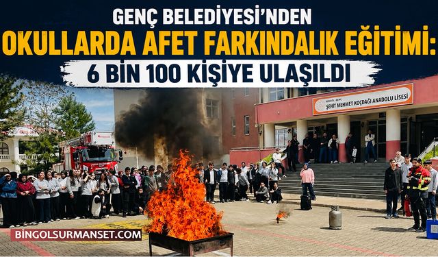 Genç Belediyesi'nden Okullarda Afet Farkındalık Eğitimi