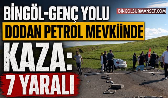 Bingöl-Genç Yolu Dodan Petrol Mevkiinde Kaza