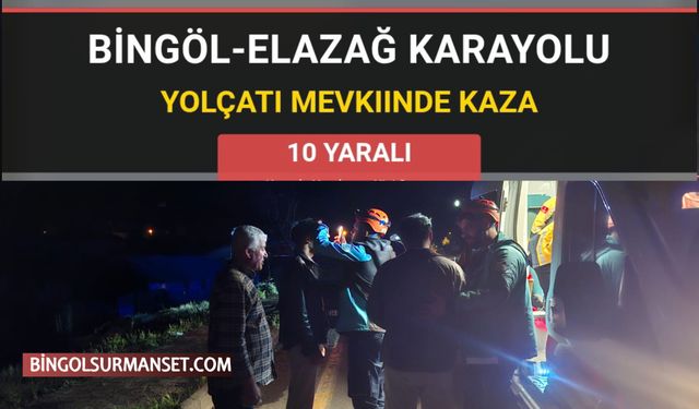 Bingöl-Elazığ Karayolu Yolçatı Mevkiinde Kaza