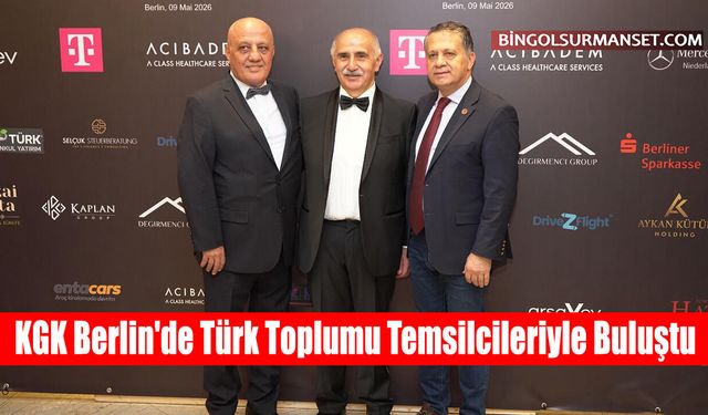 KGK Berlin'de Türk Toplumu Temsilcileriyle Buluştu
