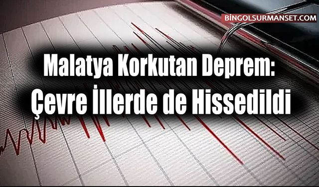 Malatya'da Korkutan Deprem: Çevre İllerde de Hissedildi
