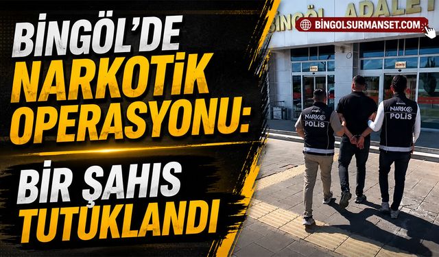 Bingöl’de Narkotik Operasyonu: Bir Şahıs Tutuklandı