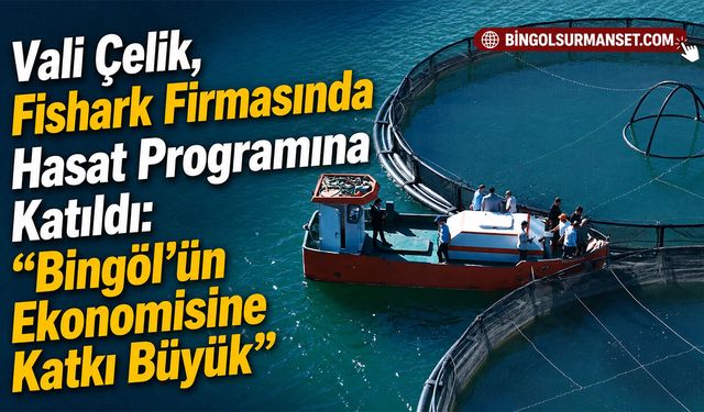 Vali Çelik, Fishark Firmasında Hasat Programına Katıldı