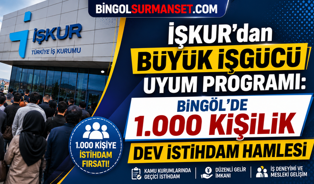 İŞKUR'dan Bingöl’de 1.000 Kişilik Dev İstihdam Hamlesi