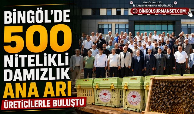 Bingöl’de 500 Nitelikli Damızlık Ana Arı Üreticilerle Buluştu