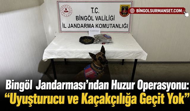 Jandarmadan Huzur Operasyonu: "Uyuşturucu ve Kaçakçılığa Geçit Yok"