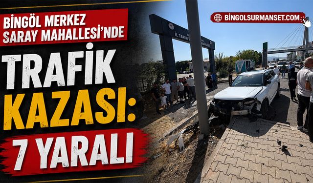 Bingöl Merkez Saray Mahallesi’nde Trafik Kazası: 7 Yaralı