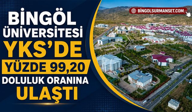 Bingöl Üniversitesi YKS’de Yüzde 99,20 Doluluk Oranına Ulaştı