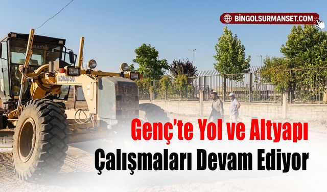 Genç’te Yol ve Altyapı Çalışmaları Devam Ediyor