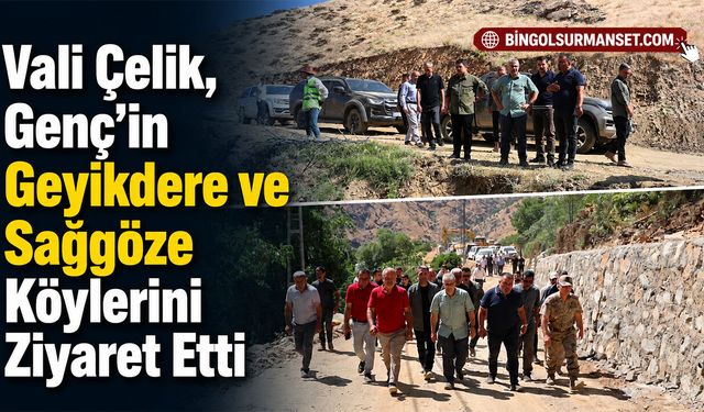 Vali Çelik, Genç’in Geyikdere ve Sağgöze Köylerini Ziyaret Etti