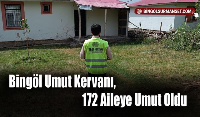 Bingöl Umut Kervanı, 172 Aileye Umut Oldu