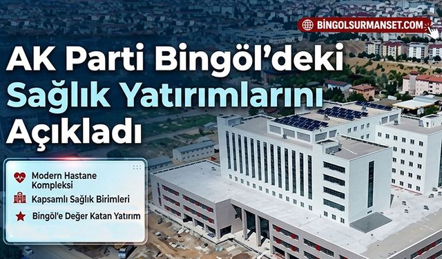AK Parti Bingöl'deki Sağlık Yatırımlarını Açıkladı