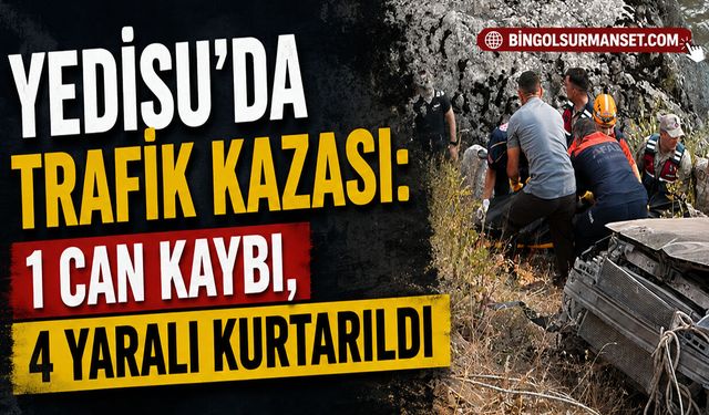 Yedisu’da Trafik Kazası: 1 Can Kaybı, 4 Yaralı