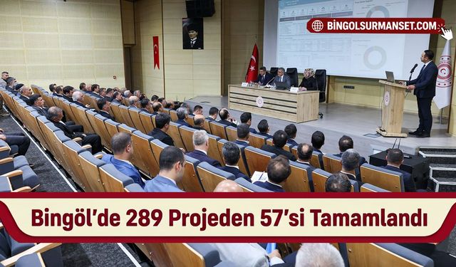 Bingöl'de 289 Projeden 57'si Tamamlandı