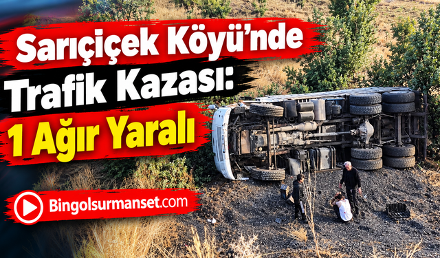 Sarıçiçek Köyü’nde Trafik Kazası: 1 Ağır Yaralı
