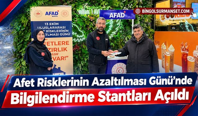 Afet Risklerinin Azaltılması Günü’nde Bilgilendirme Stantları Açıldı