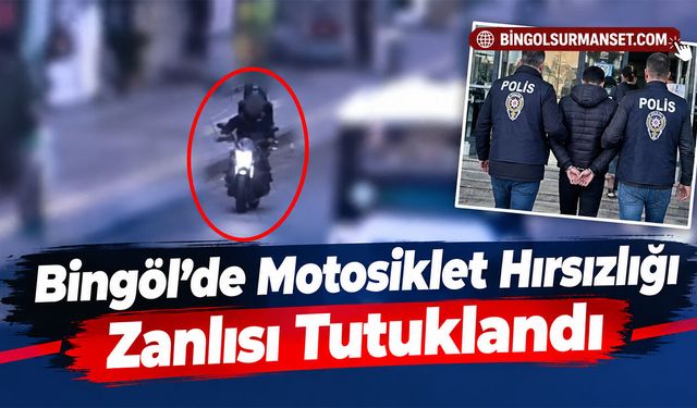 Bingöl’de Motosiklet Hırsızlığı Zanlısı Tutuklandı