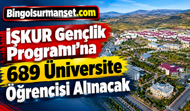 İŞKUR Gençlik Programı’na 689 Üniversite Öğrencisi Alınacak