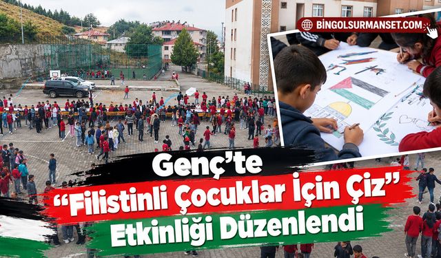 Genç’te “Filistinli Çocuklar İçin Çiz” Etkinliği Düzenlendi