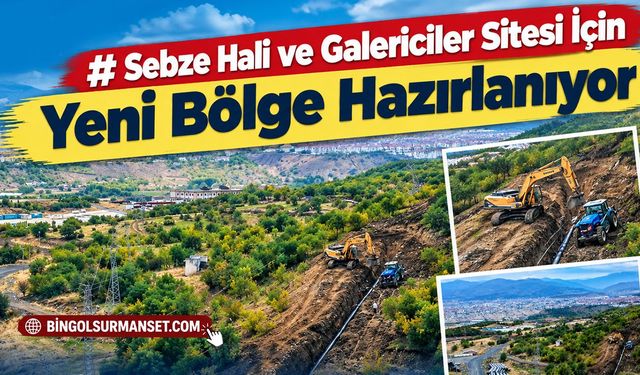 Sebze Hali ve Galericiler Sitesi İçin Yeni Bölge Hazırlanıyor