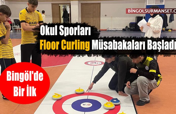 Bingöl'de Bir İlk: Okul Sporları Floor Curling Müsabakaları Başladı