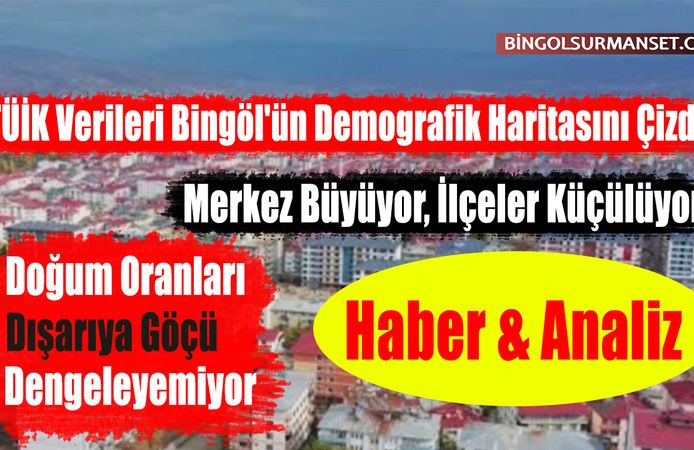 TÜİK Verileri Bingöl'ün Demografik Haritasını Çizdi