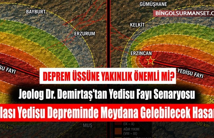 Olası Yedisu Depreminde Meydana Gelebilecek Hasar!