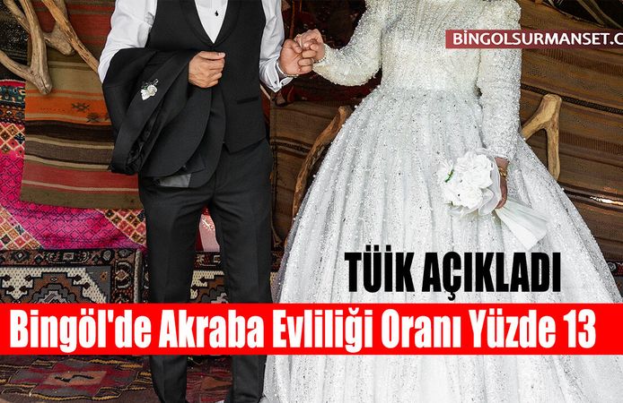 TÜİK Açıkladı: Bingöl'de Akraba Evliliği Oranı Yüzde 13