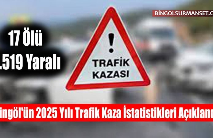Bingöl'ün 2025 Yılı Trafik Kaza İstatistikleri Açıklandı