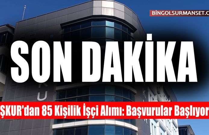 İŞKUR'dan 85 Kişilik İşçi Alımı: Başvurular Başlıyor