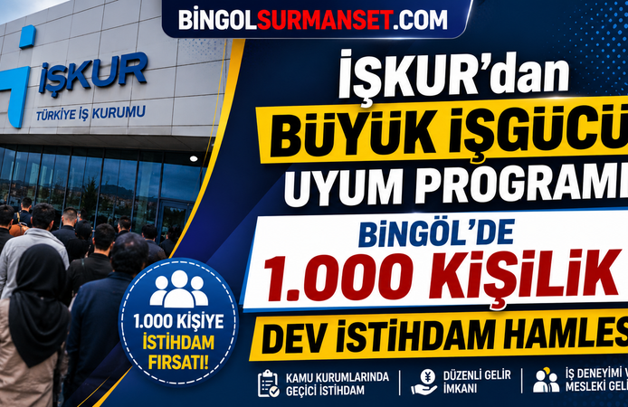 İŞKUR'dan Bingöl’de 1.000 Kişilik Dev İstihdam Hamlesi