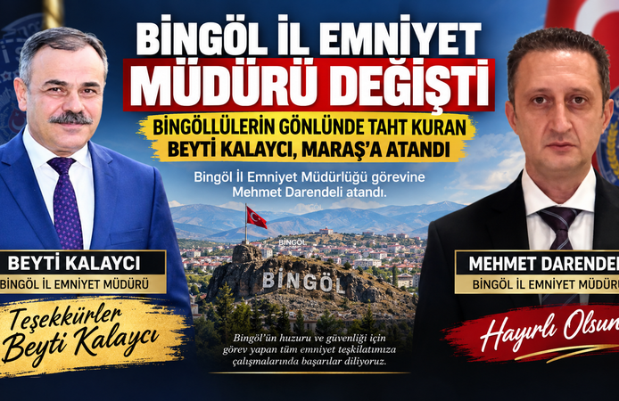 Bingöl İl Emniyet Müdürü Değişti!