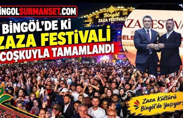 Bingöl'de ki Zaza Festivali Coşkuyla Tamamlandı